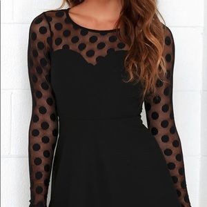 Lulus Long Sleeve Black Dress